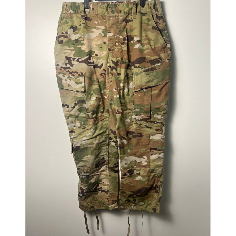 US Army Combat Uniform Trouser Wm 31 Short Camo OCP Ripstop Cargo Pants Tactical